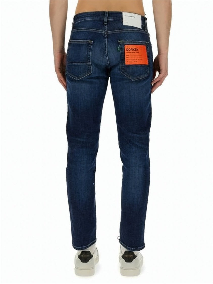 Department Five Slim Fit Denim Pants With Tapered Leg And Distinctive Accents