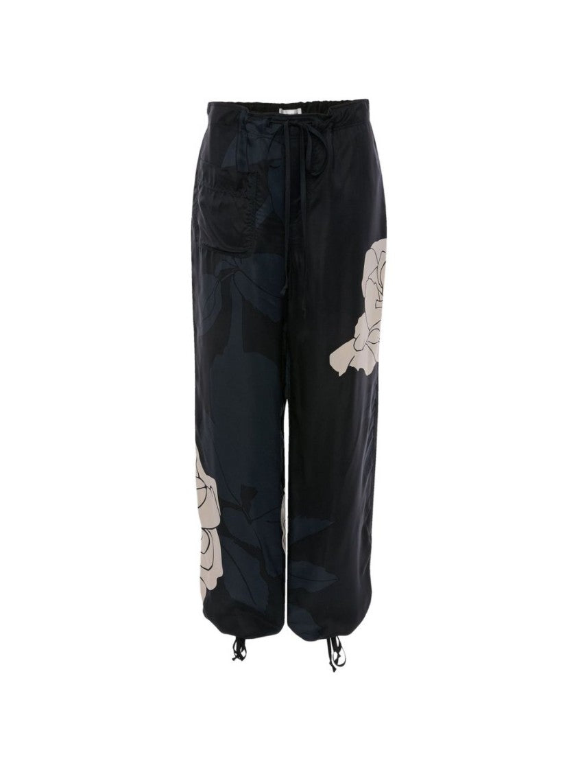 Victoria Beckham Relaxed Fit Black Trousers