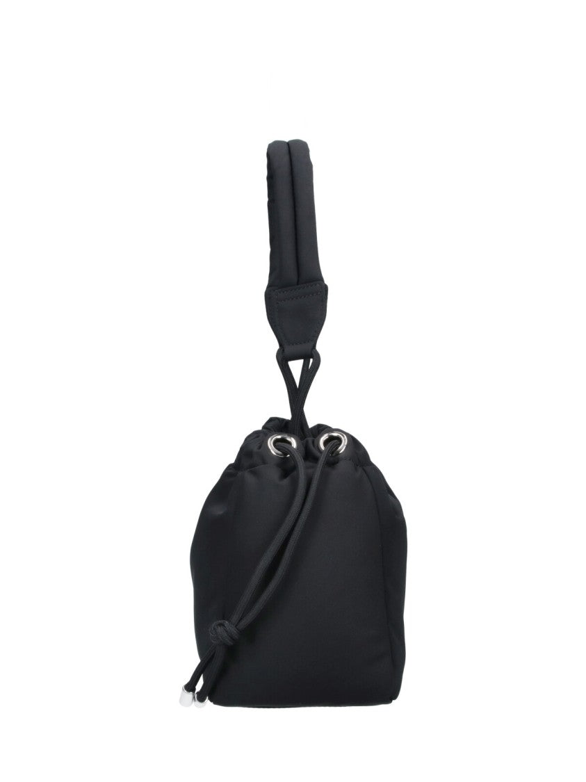Vivienne Westwood Black Orb Small Fabric Bucket Bag
