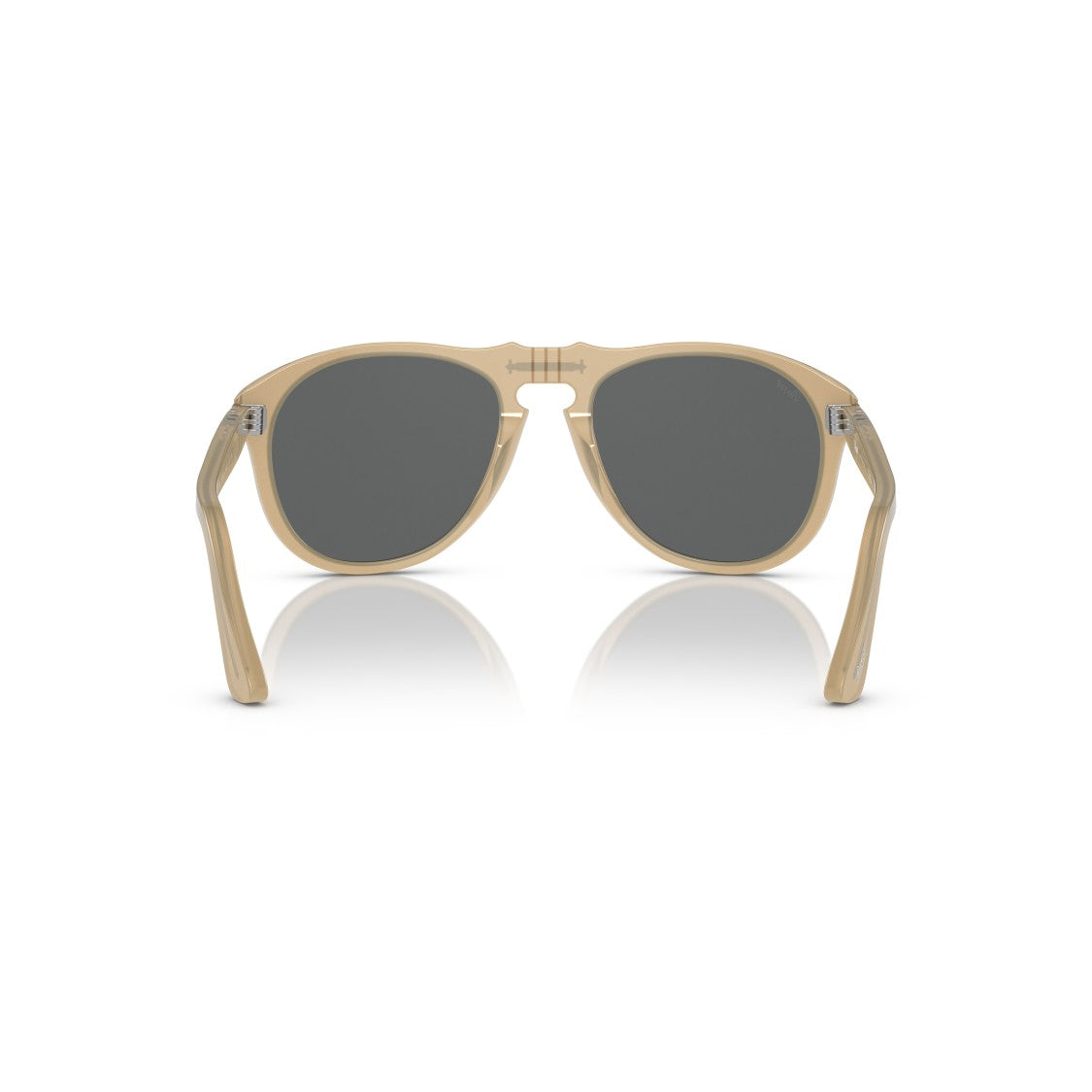Persol 0Po0649 Translucent Beige Acetate Sunglasses With Rounded Shape