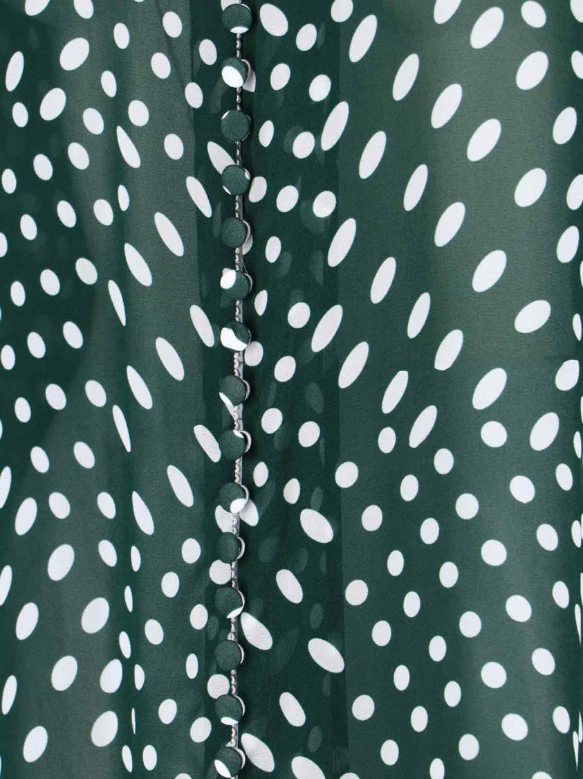 Dries Van Noten Semi-Sheer Viscose Shirt – Green