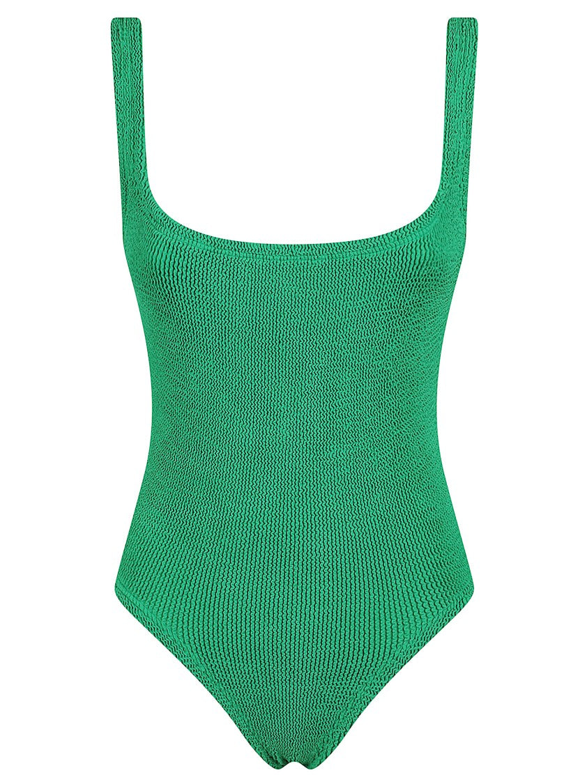 Hunza G Square Neck One-Piece Swimsuit With Wide Straps