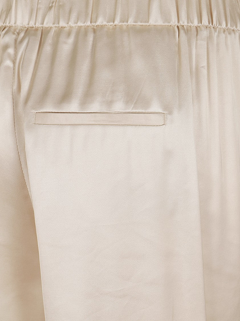 Peserico Wide-Leg Palazzo Trousers With Smooth Texture And Elegant Drape