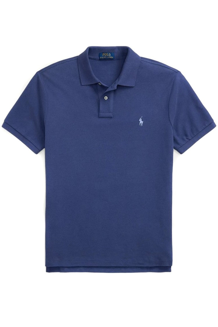 Polo Ralph Lauren Classic Collared Blue T-Shirt With Subtle Logo