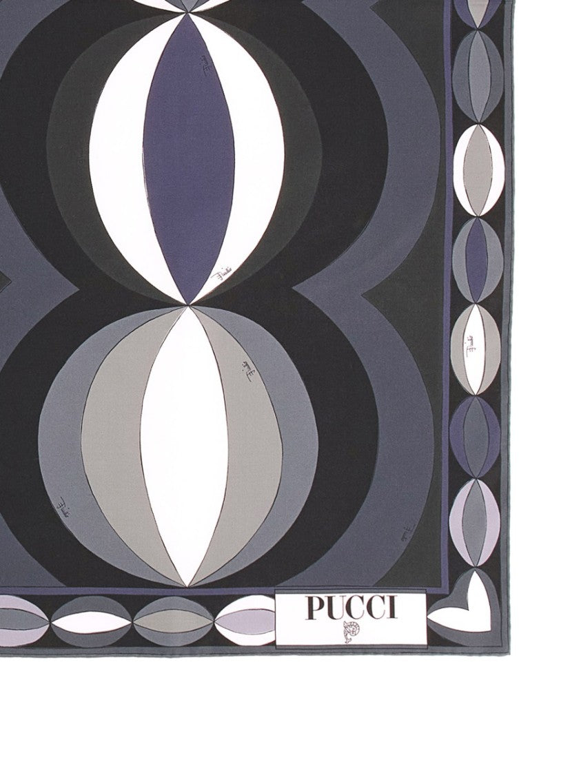 Pucci Geometric Print Silk Scarf