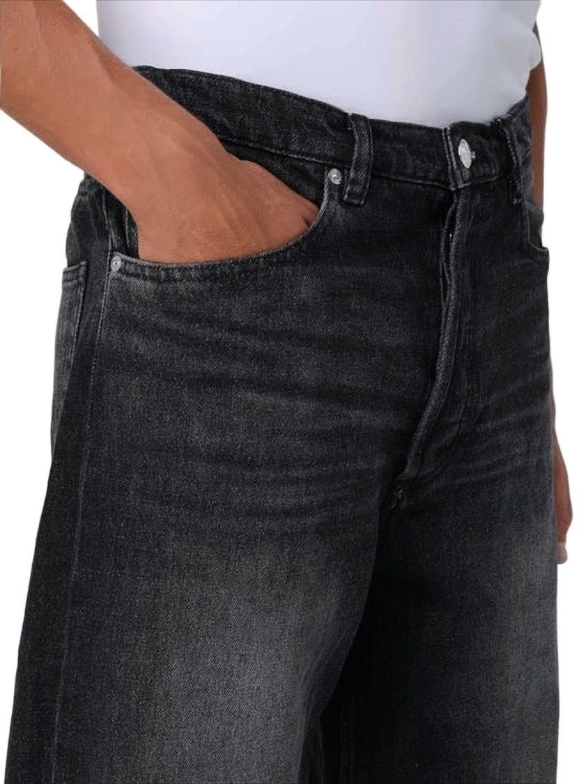 A.P.C. Washed Black Relaxed Fit Denim Pants