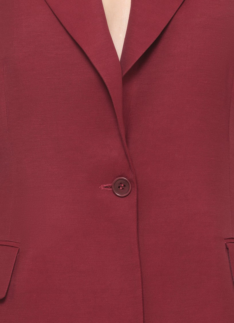 Parosh Bordeaux Raisa26 Peak Lapel Blazer