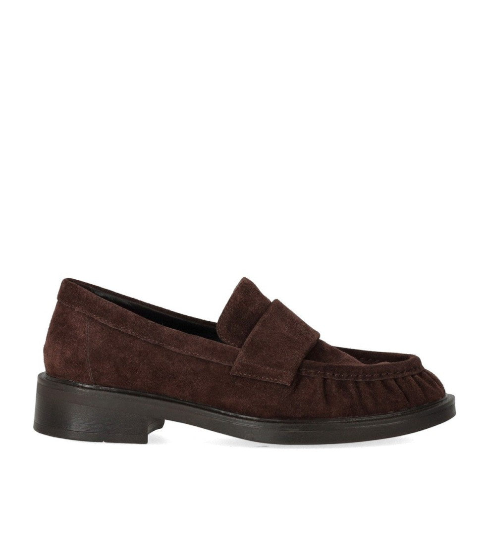 Strategia Brown Suede Loafer