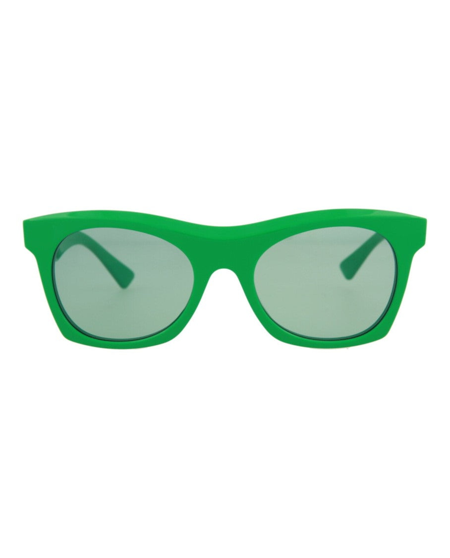 Bottega Veneta Square-Frame Acetate Sunglasses With Saddle Nose Bridge