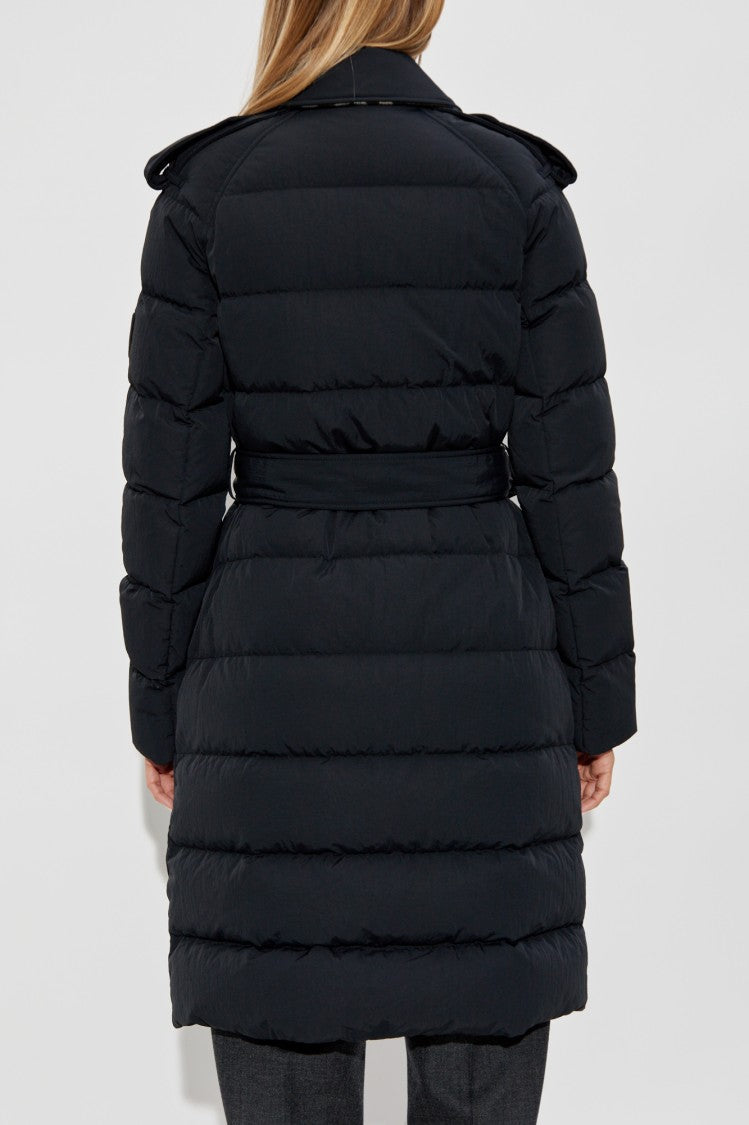 Burberry Down Jacket With Waist Belt