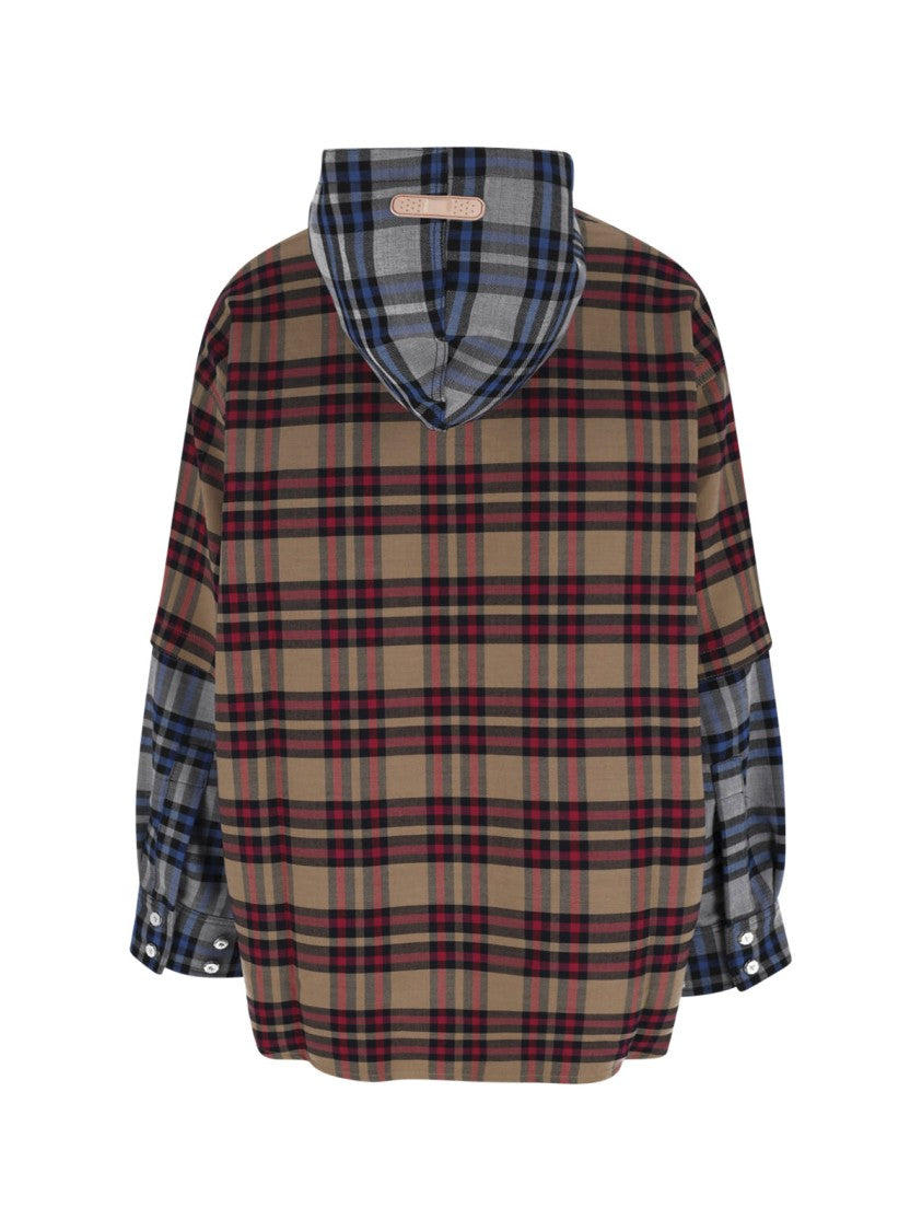 Pdf Striped Hooded Shirt – Multicolor