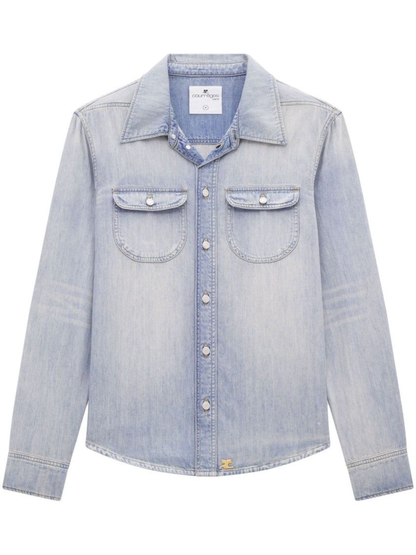 Courrèges Light Blue Denim Shirt