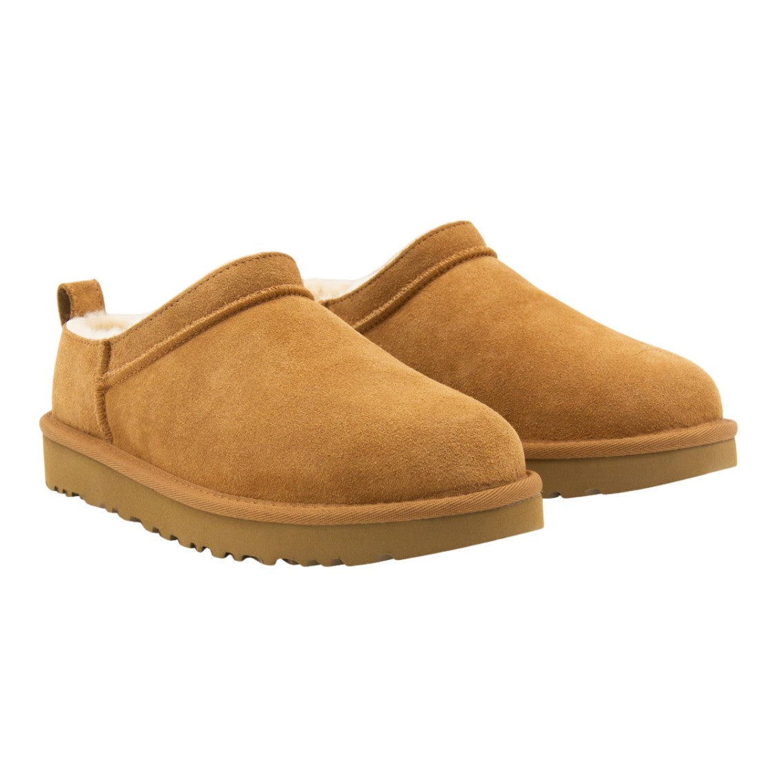Ugg Slip-On Suede Boots With Plush Interior