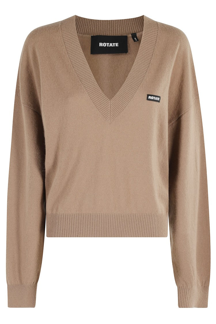 Rotate Knit V-Neck Sweater