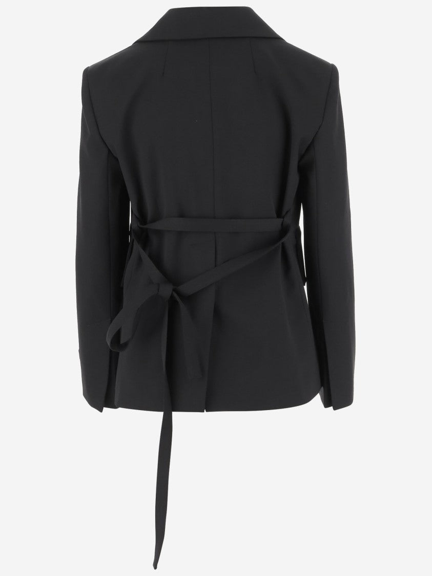 Patou Tailored Jacket With Wool Belt
