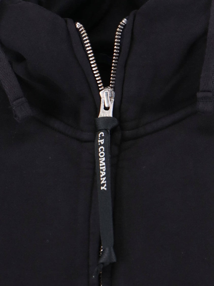 C.P. Company Logo Hoodie Sweatshirt – Black