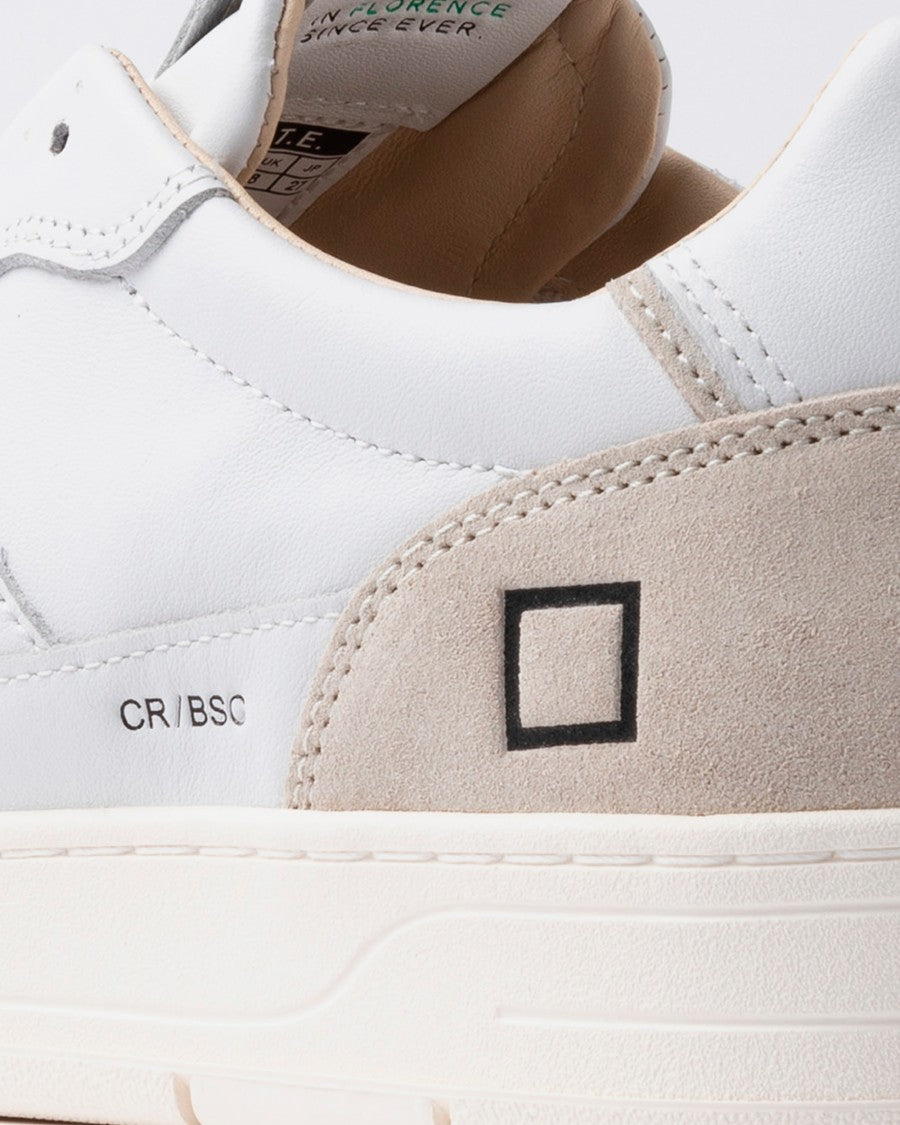 D.A.T.E Court 2.0 Basic White-Beige Sneakers