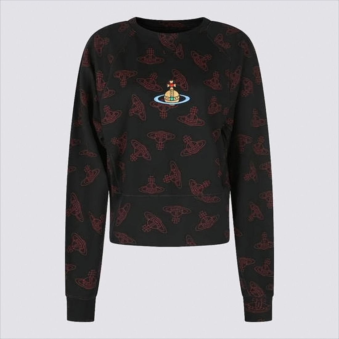 Vivienne Westwood Long-Sleeve Black Shirt With Embroidered Orb Emblem