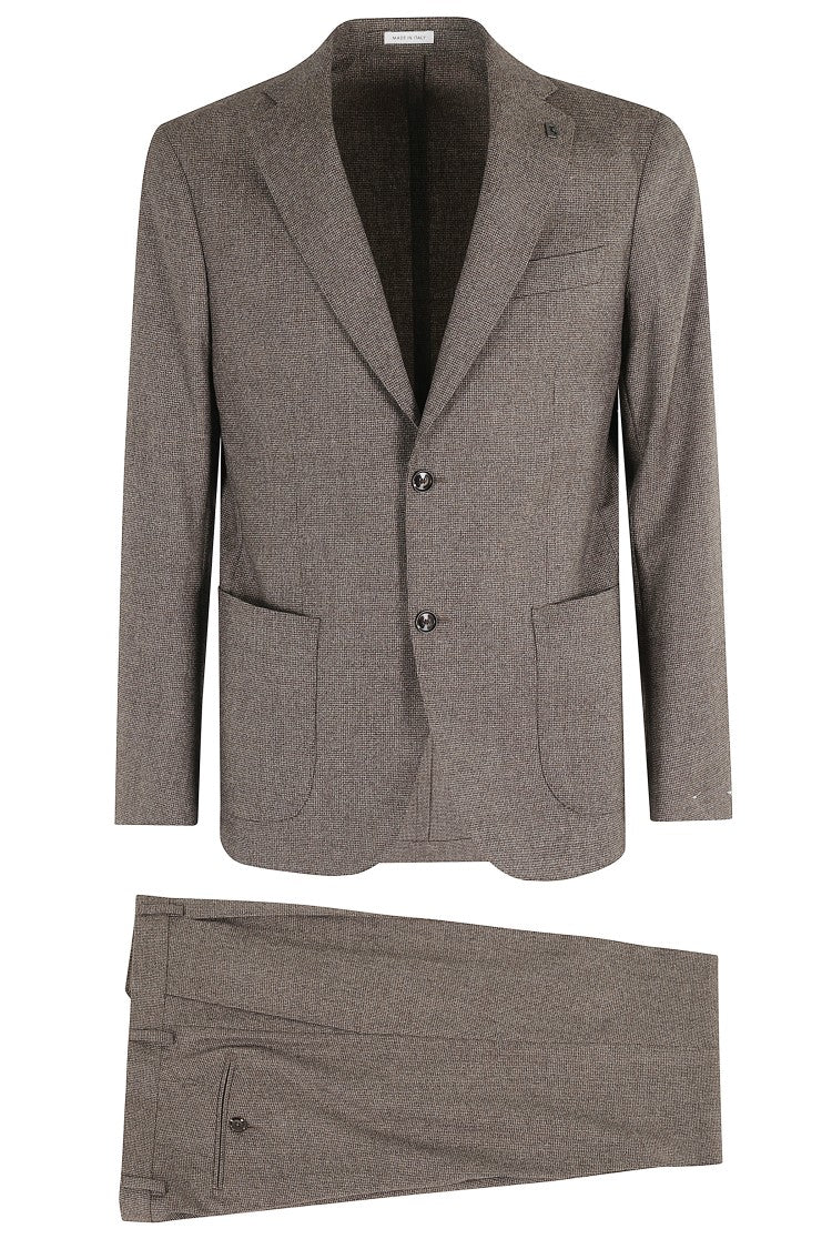 Breras Milano Micro Houndstooth Wool / Pant 1 Pinces