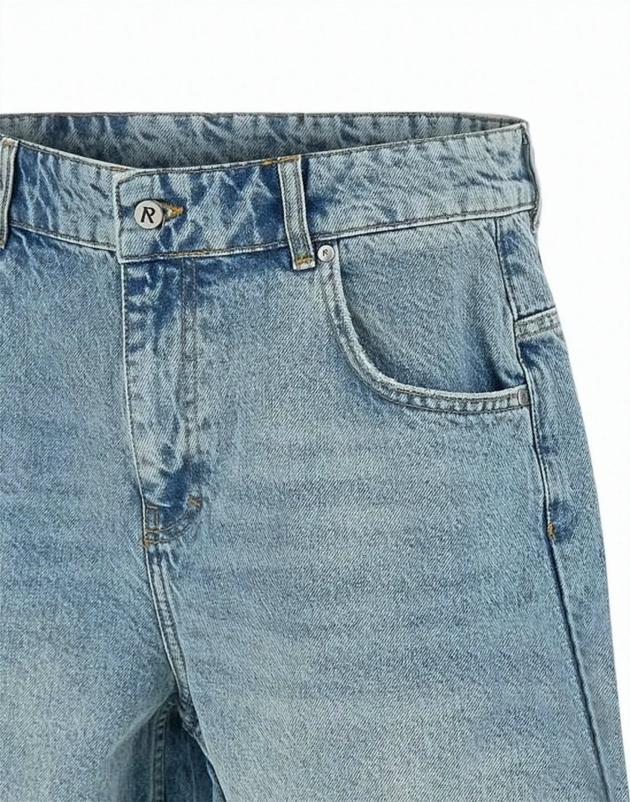 Represent Light Blue Denim Shorts