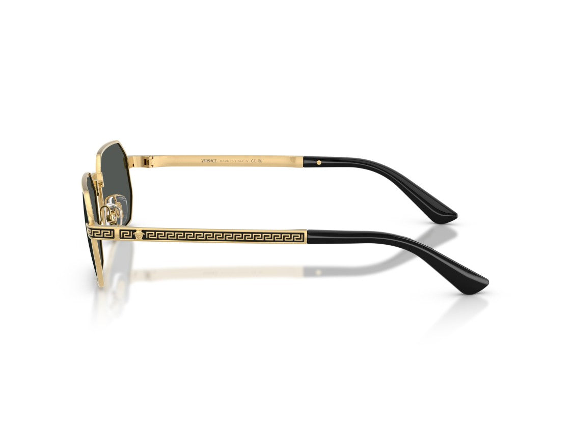 Versace Gold 0Ve2297 Metal Geometric Octagonal Sunglasses