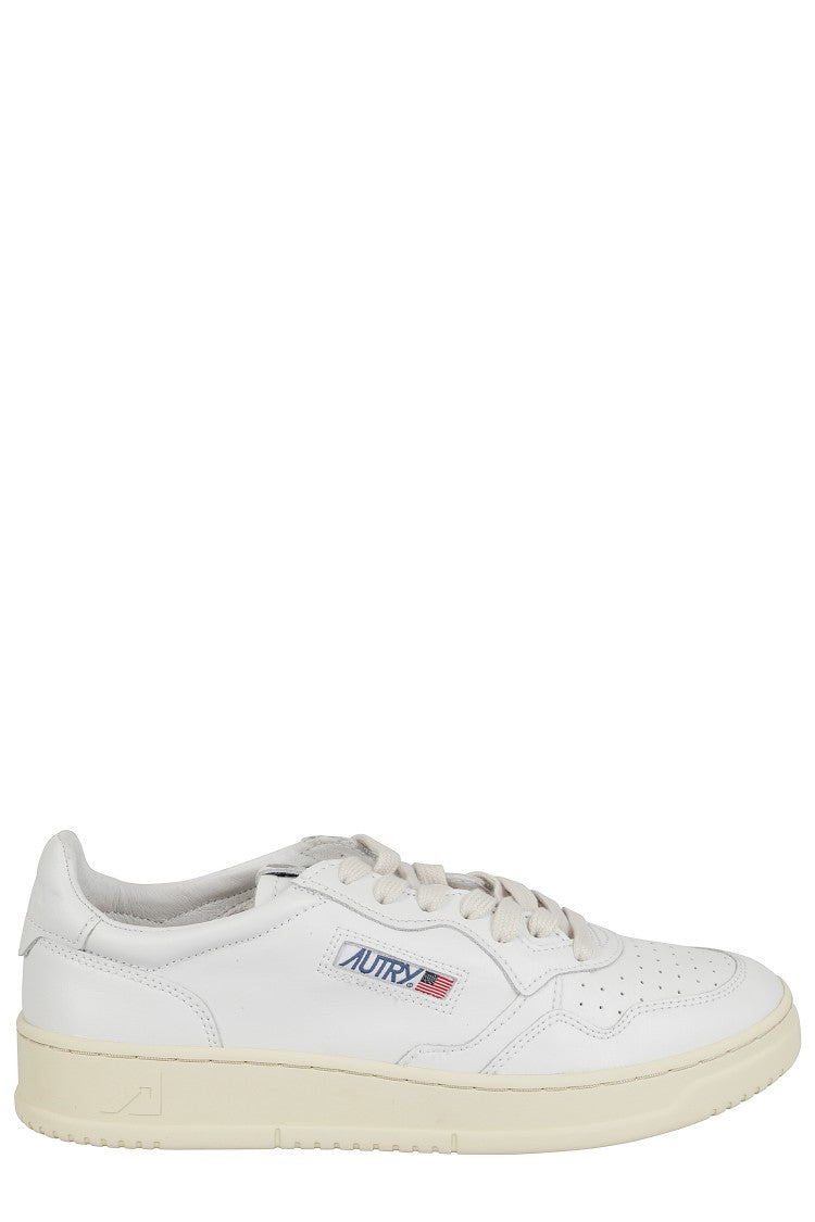 Autry Medalist White Leather Low-Top Sneakers