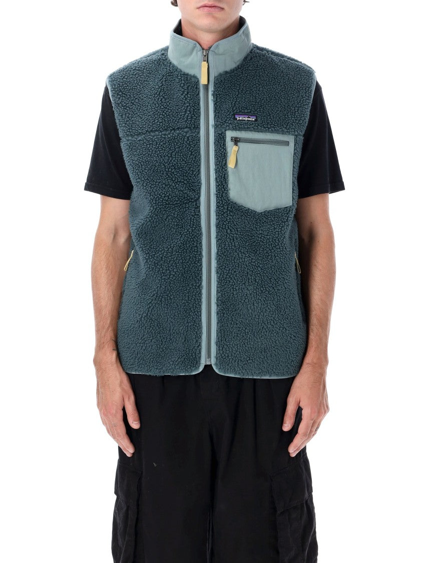 Patagonia Textured Windproof Fleece High-Collar Vest