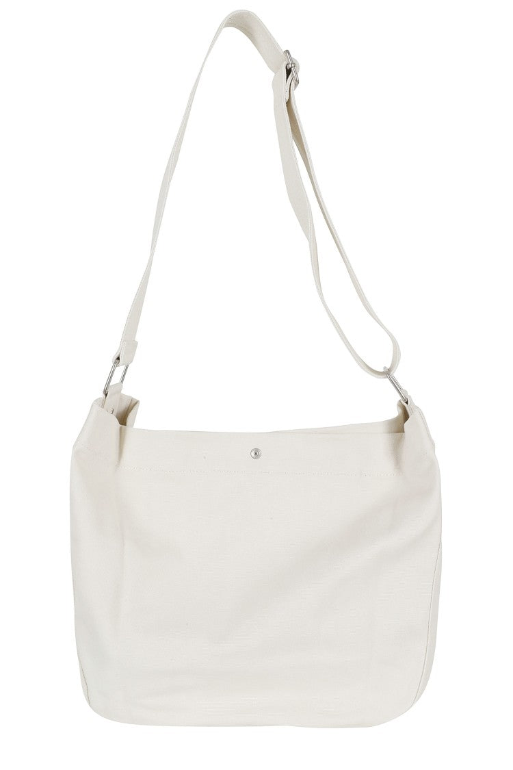 A.P.C. Ivory Besace Journal Adjustable-Strap Cotton-Blend Shoulder Bag
