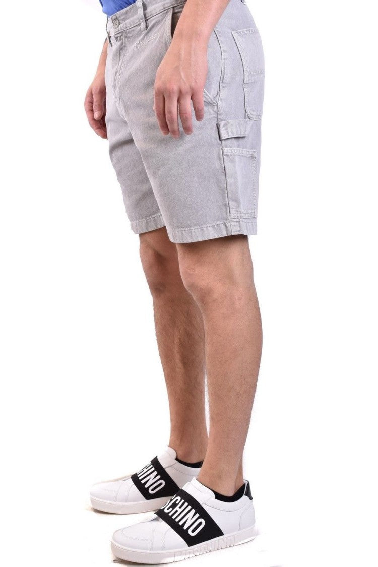 Moschino Mid-Thigh Relaxed Fit Shorts Cargo Pockets