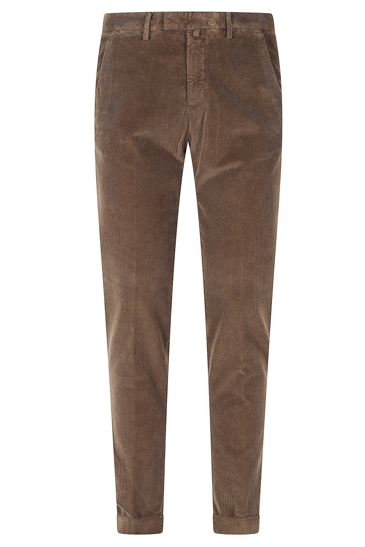 Briglia Cocoa 1000R Tencel Velvet Straight-Leg Pants