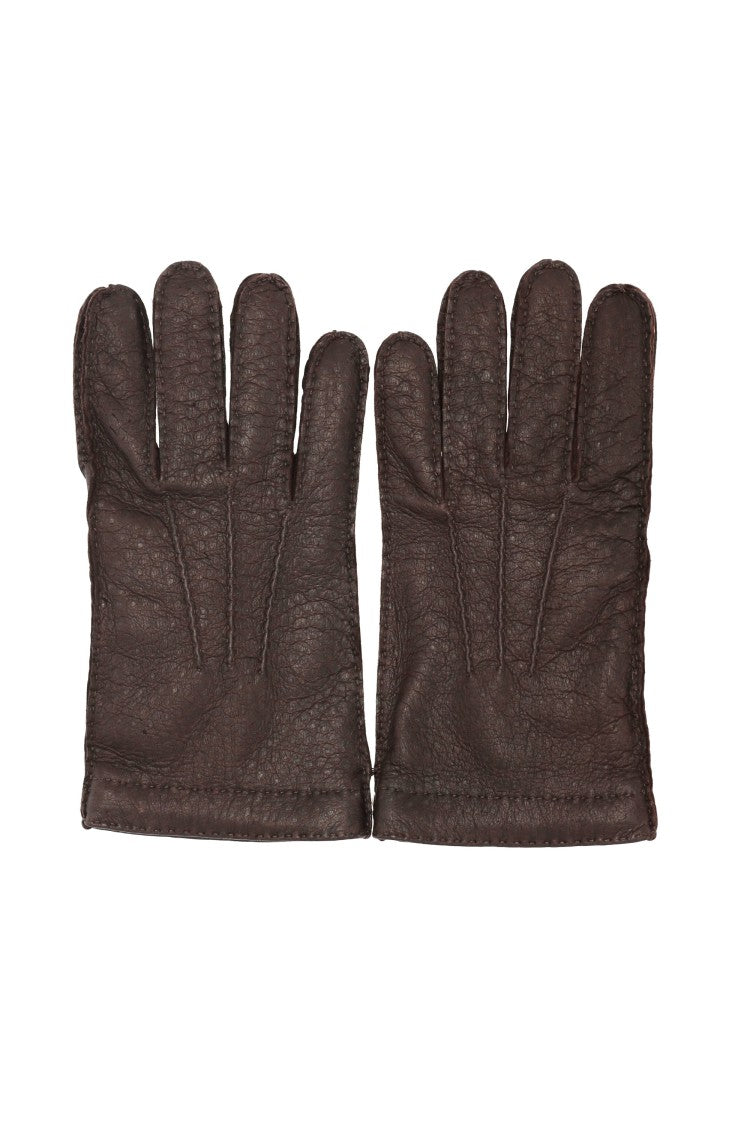 Restelli Peccary Cashmere-Lined Gloves