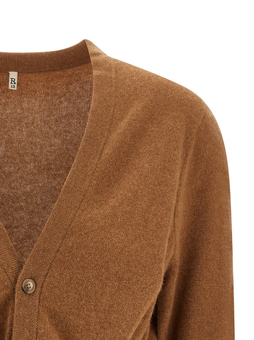 R13 Cropped Cashmere Cardigan