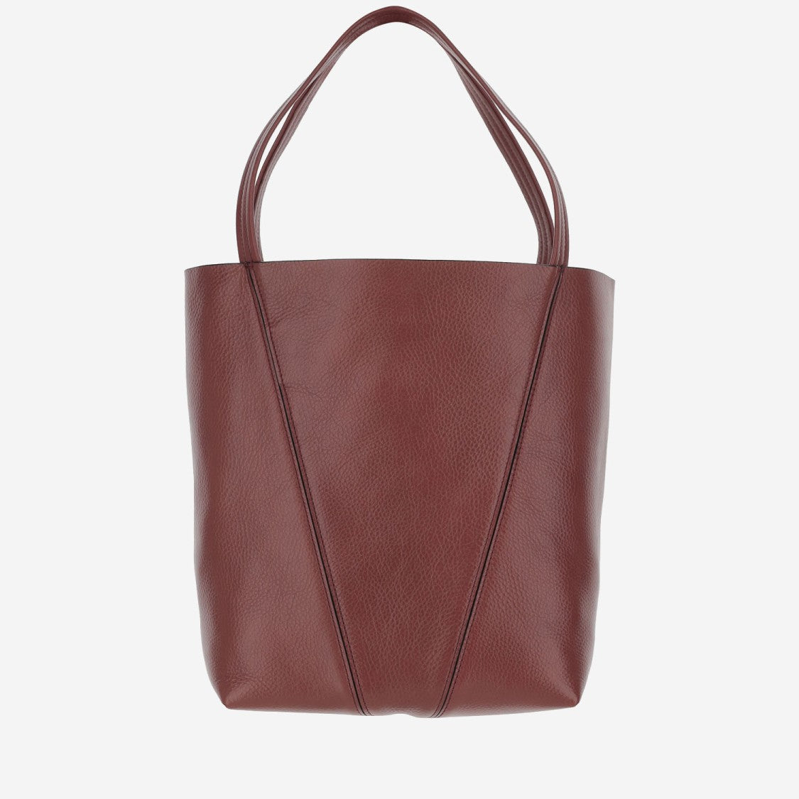 Chloé Garnet Leather Spin Tote Bag