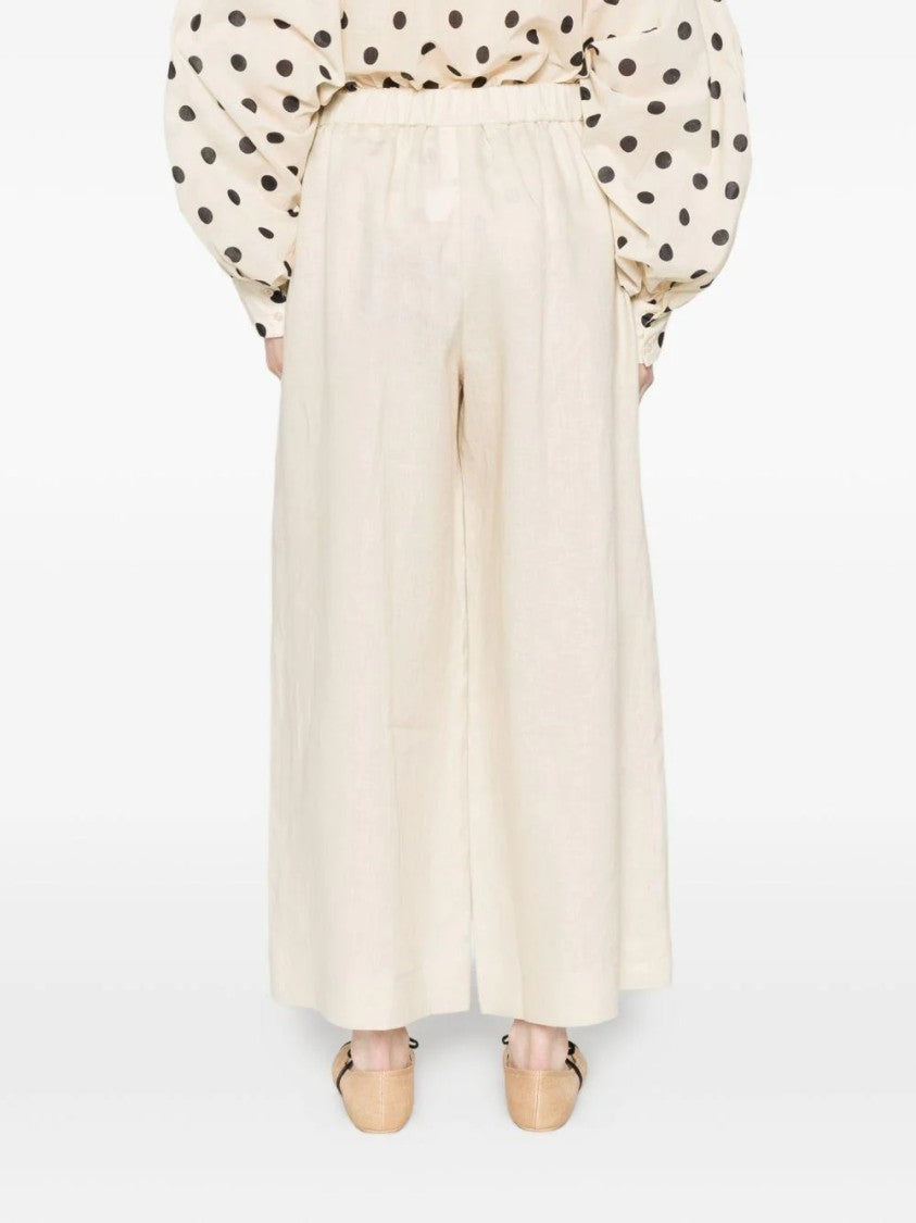 Max Mara Cropped Wide-Leg Pants With Flowing Silhouette