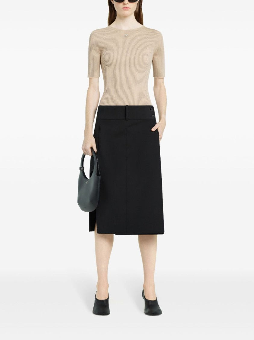 Courrèges Ribbed Knit Sweater