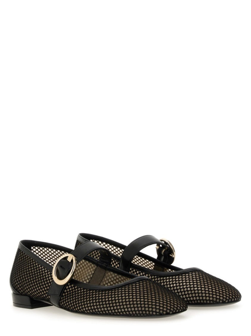 Stuart Weitzman "Arabella" Mary Jane Dancer Flats