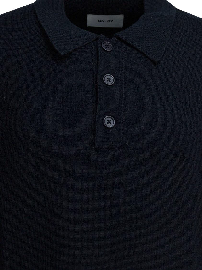 Nn.07 "Harald" Wool Polo Sweater