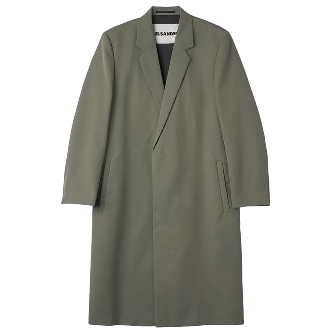 Jil Sander Tailored Minimalist Wool Coat With Notched Lapels