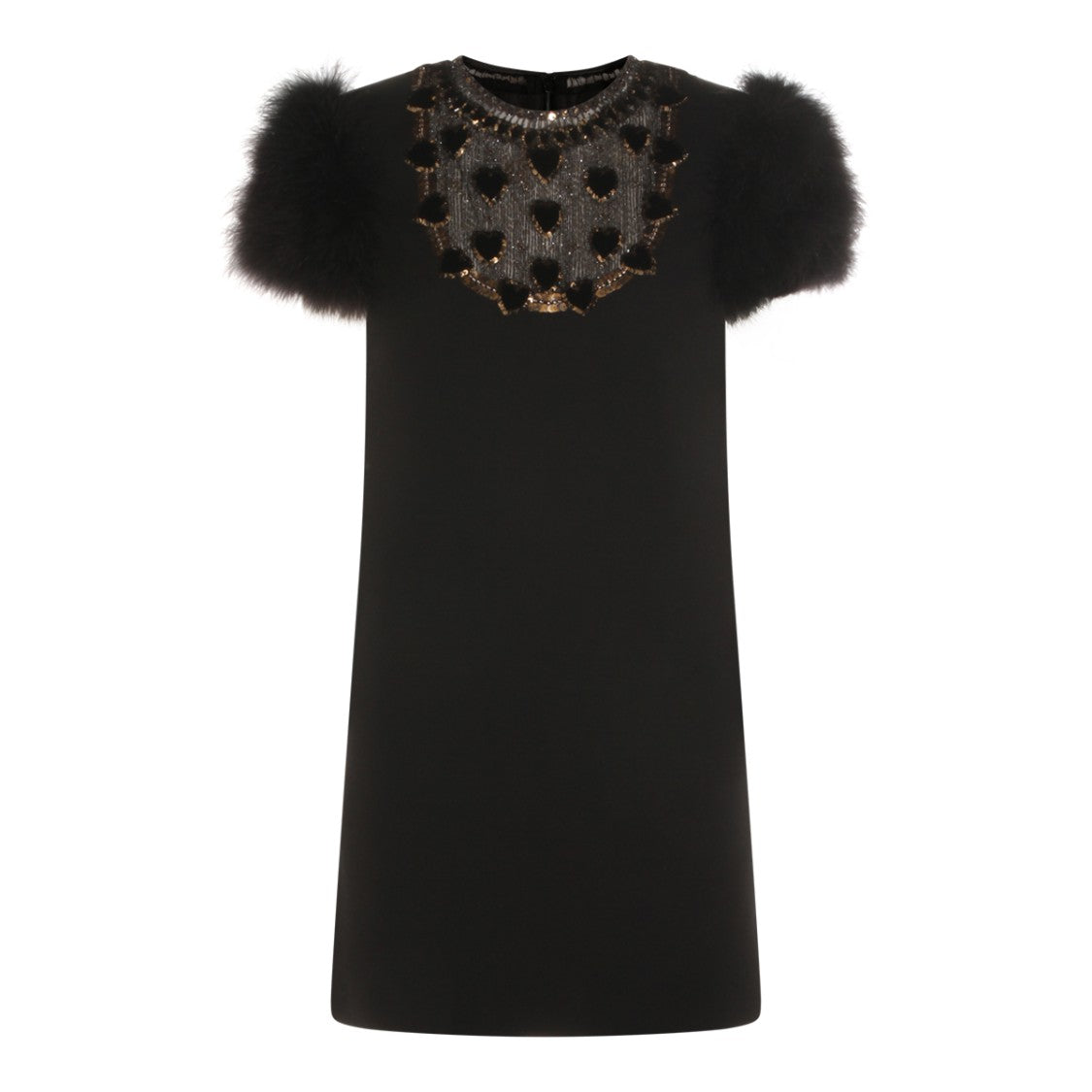 Valentino Black Wool Blend Dress