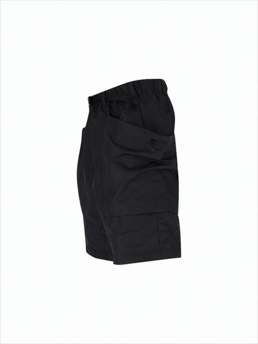 Goldwin Relaxed Fit Black Shorts With Functional Pockets