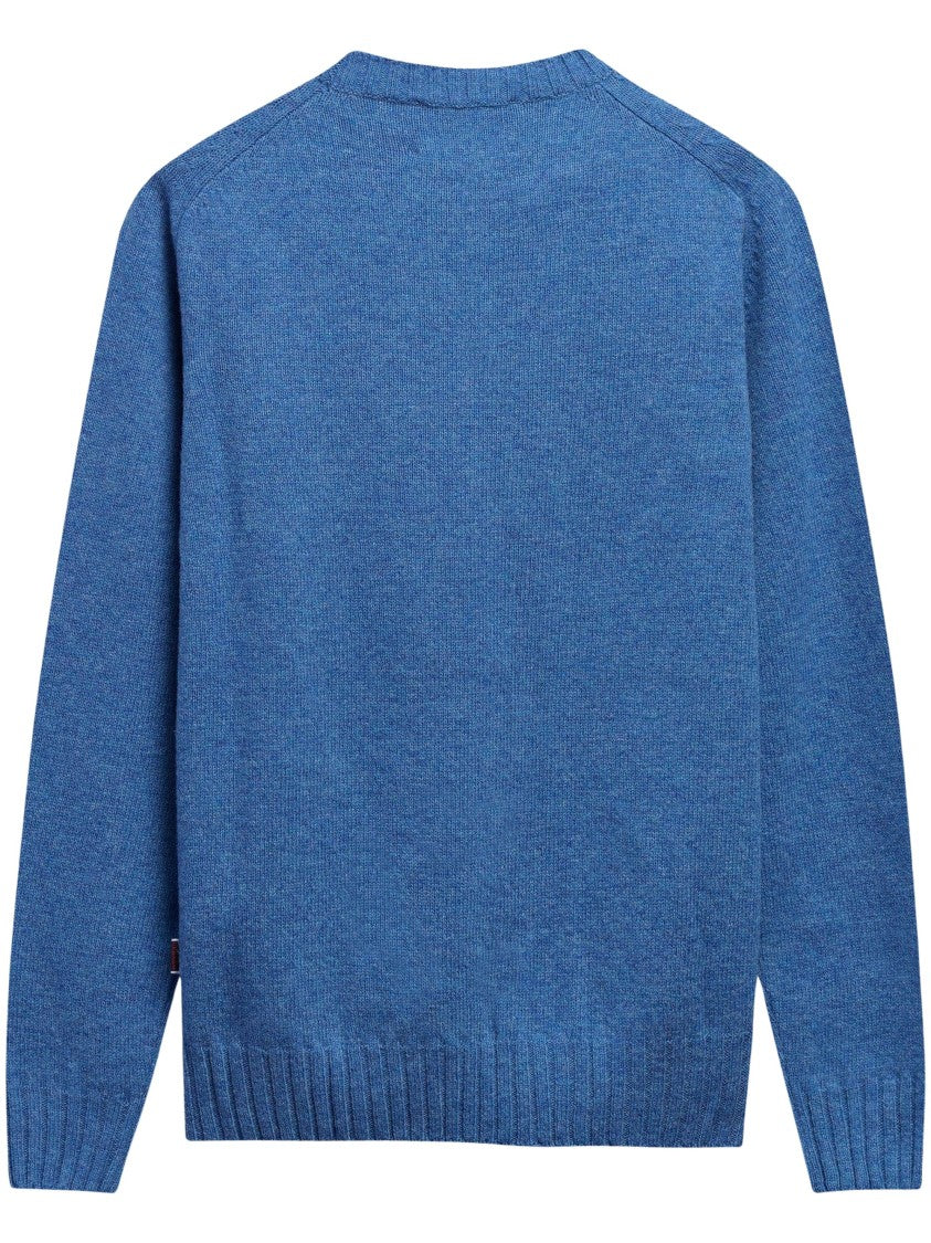 Sebago Relaxed Fit Crew Neck Sweater With Ribbed Details
