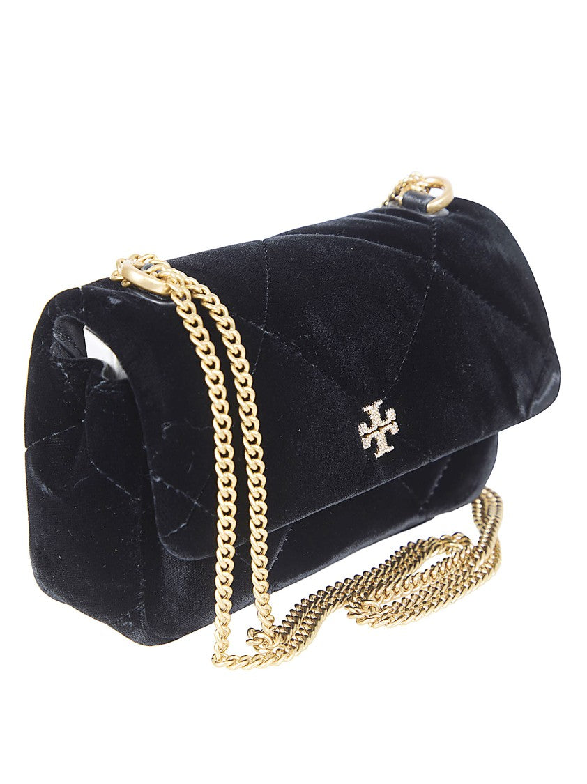 Tory Burch Quilted Black Compact Bag