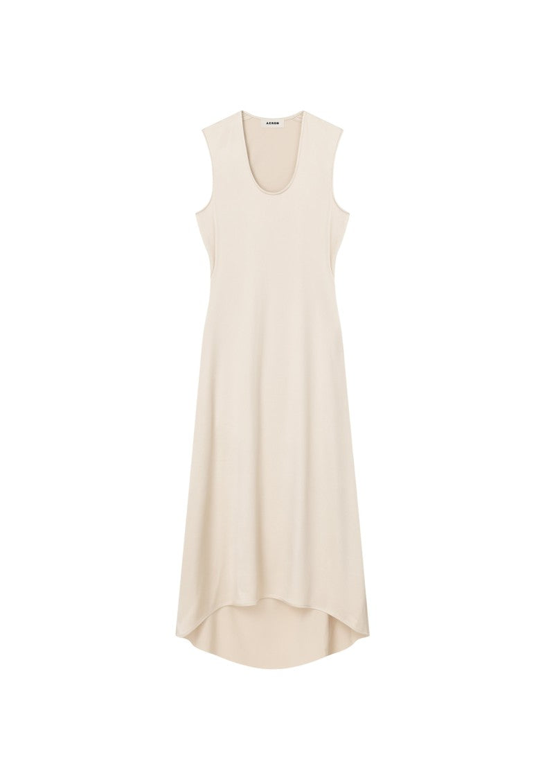 Aeron Sansa - Satin Asymmetrical Midi Dress