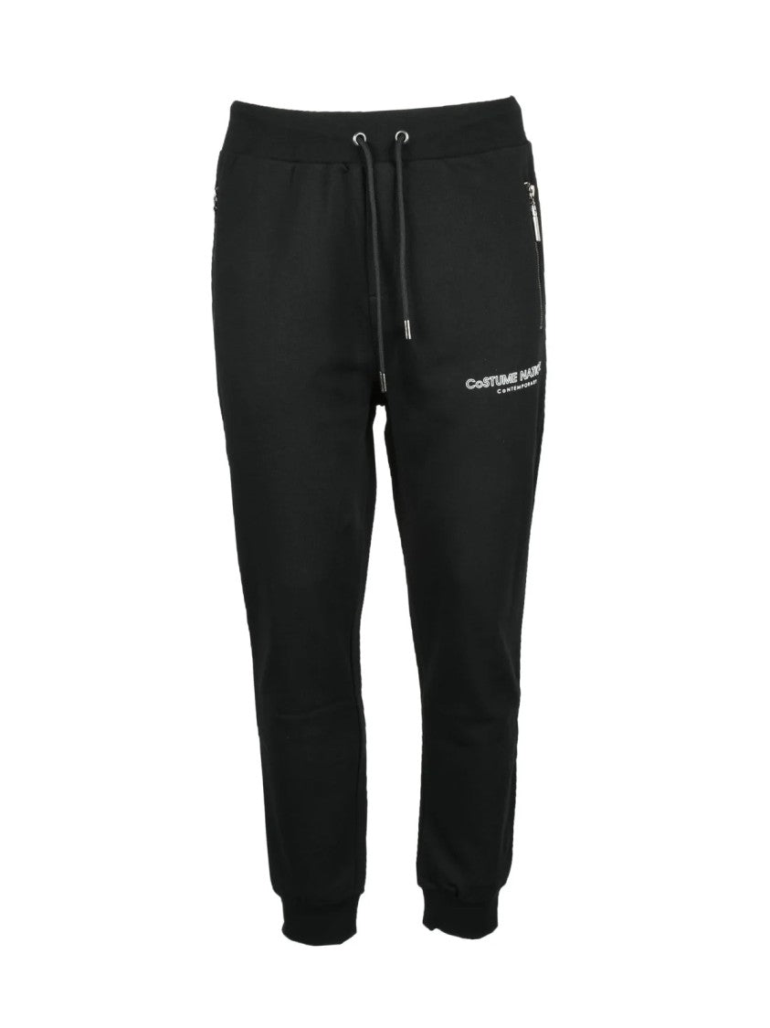 Costume National C. Black Relaxed Cotton Sweatpants