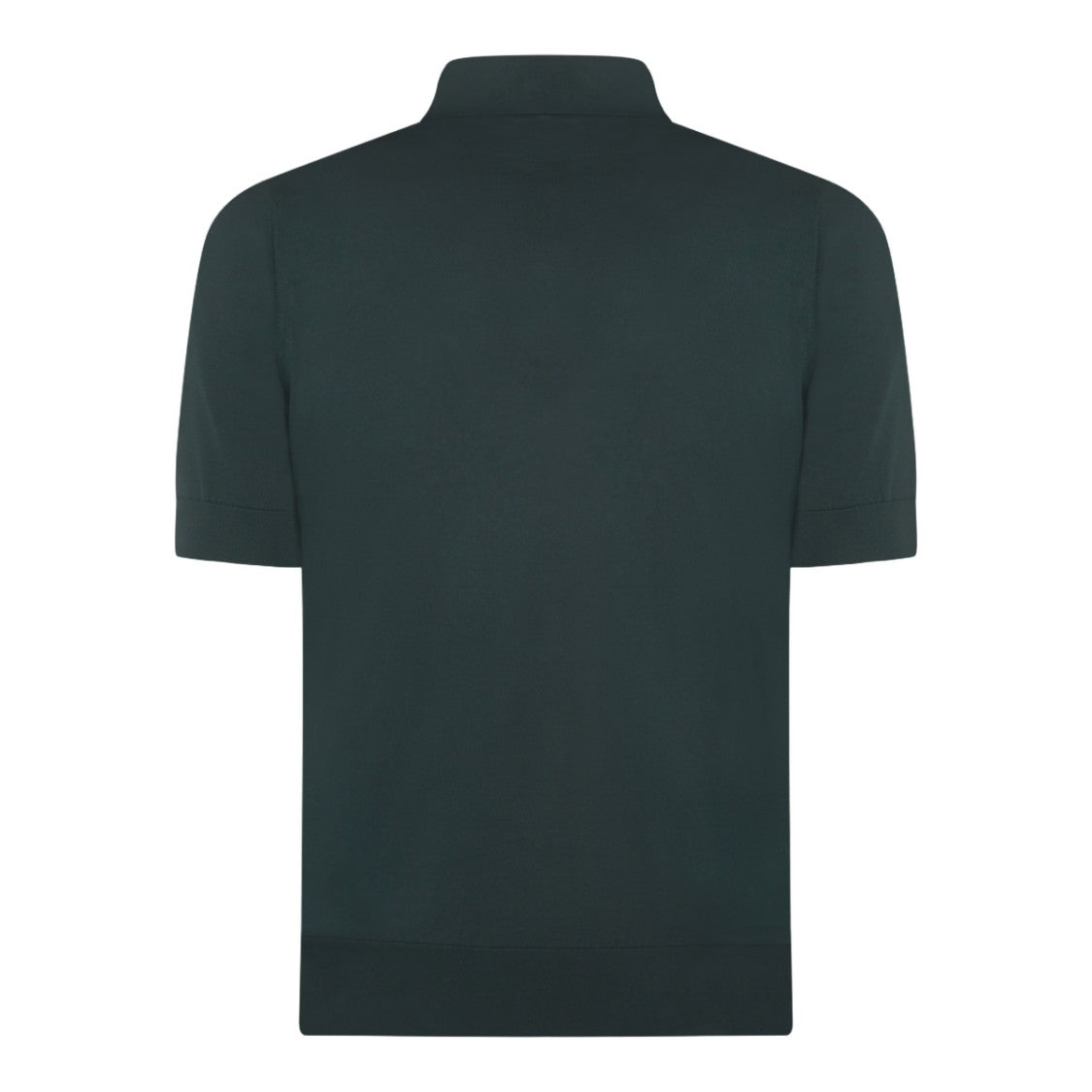 Dolce & Gabbana Dark Green Polo Shirt With Classic Collar