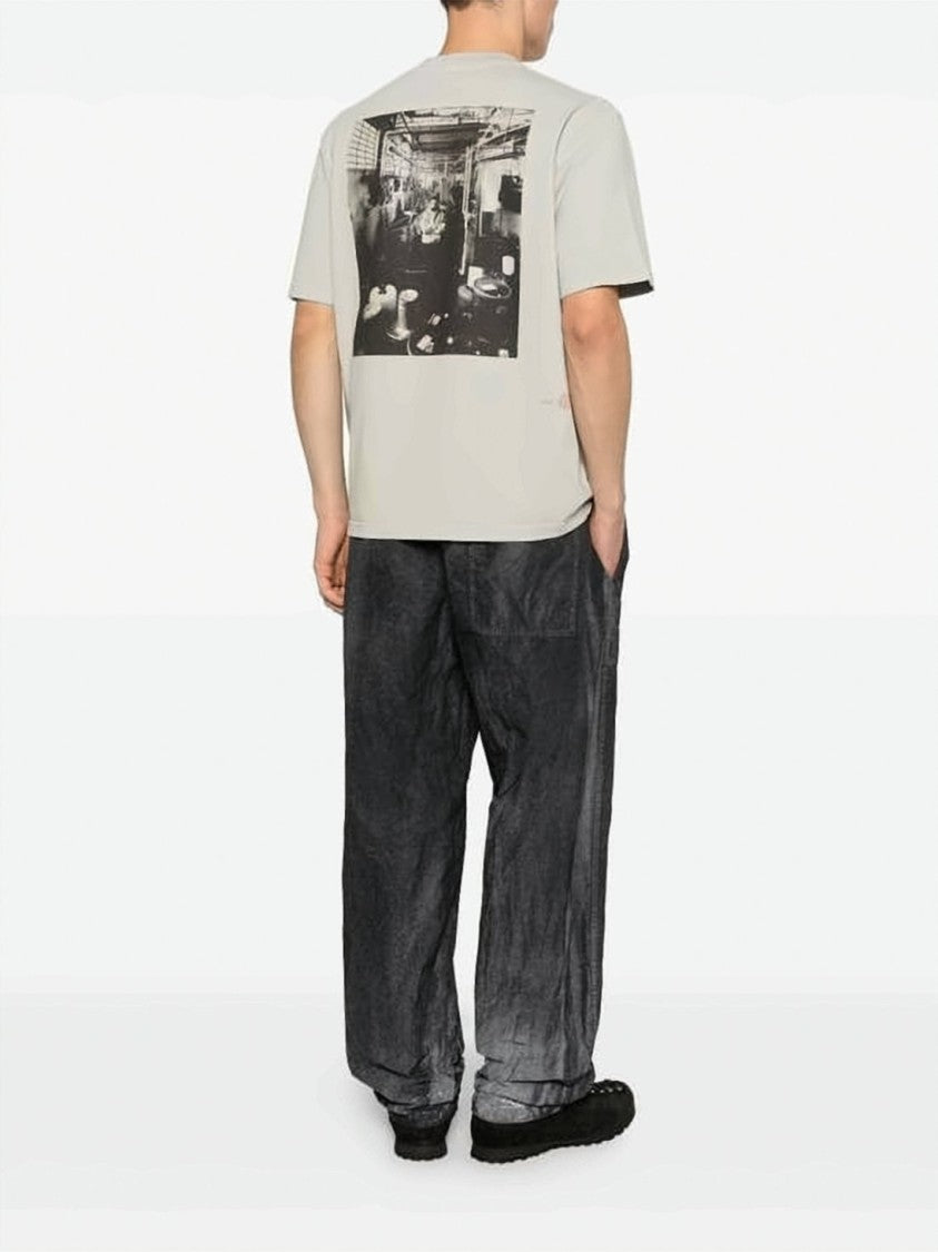 Stone Island Relaxed-Fit Cotton T-Shirt With Monochrome Graphic