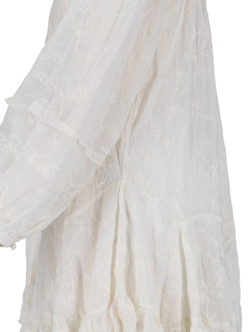Isabel Marant Clean Silhouette White Dress