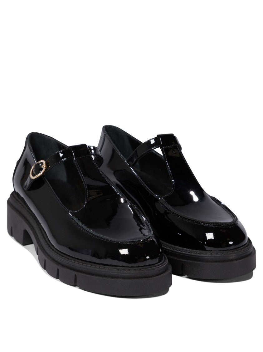 Amato Daniele Glossy Black Patent Leather Loafers