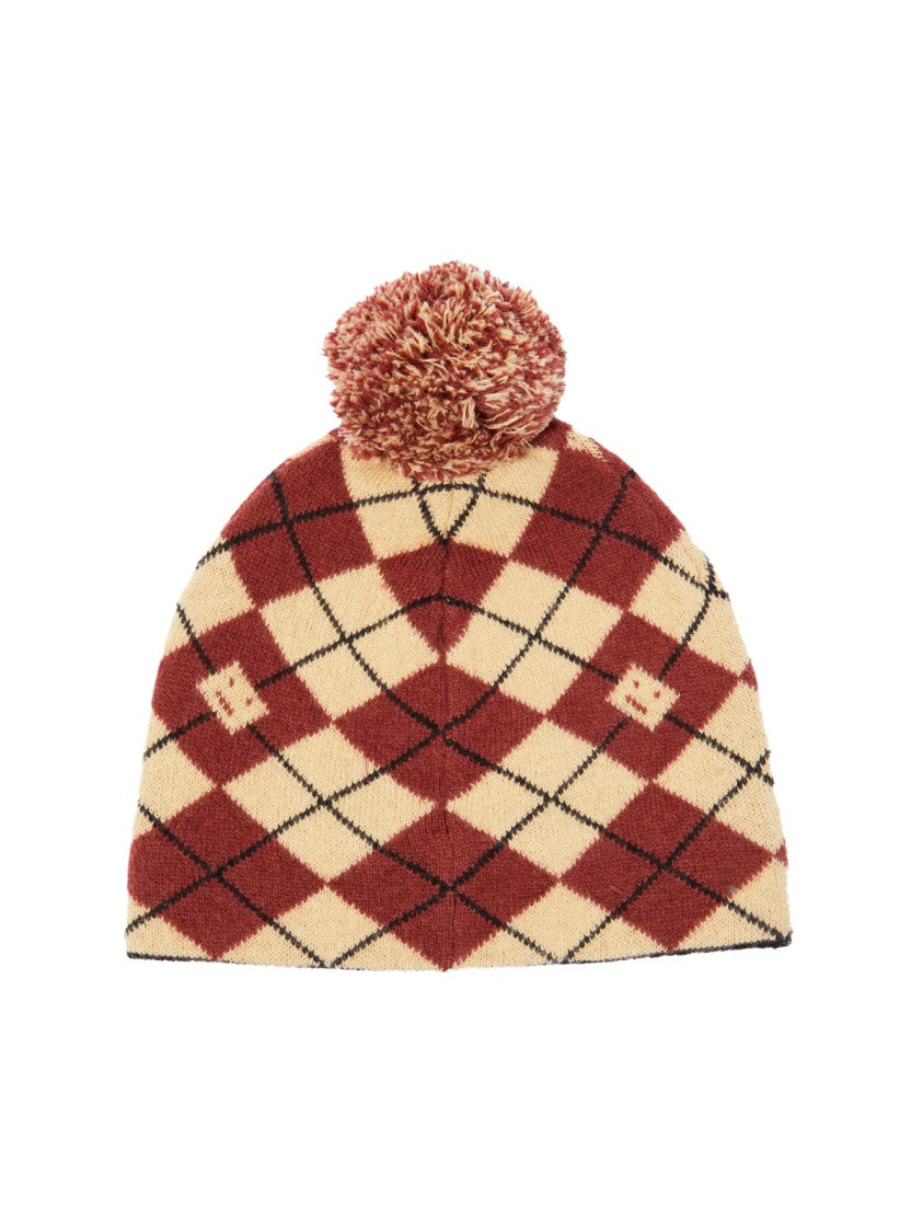 Acne Studios Argyle Face Wool Blend Beanie