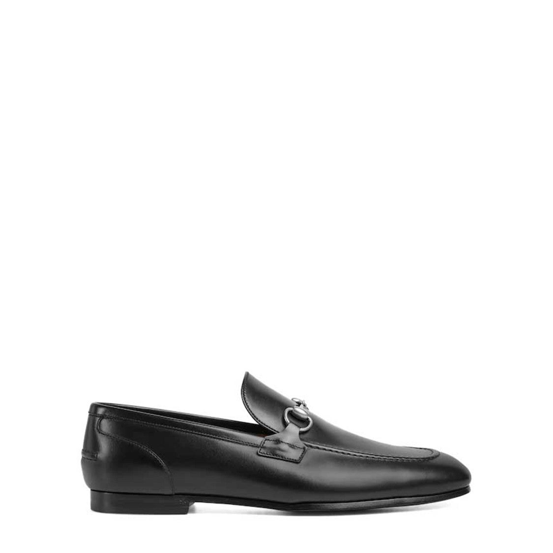 Gucci Jordaan Mocassin In Smooth Black Calf Leather